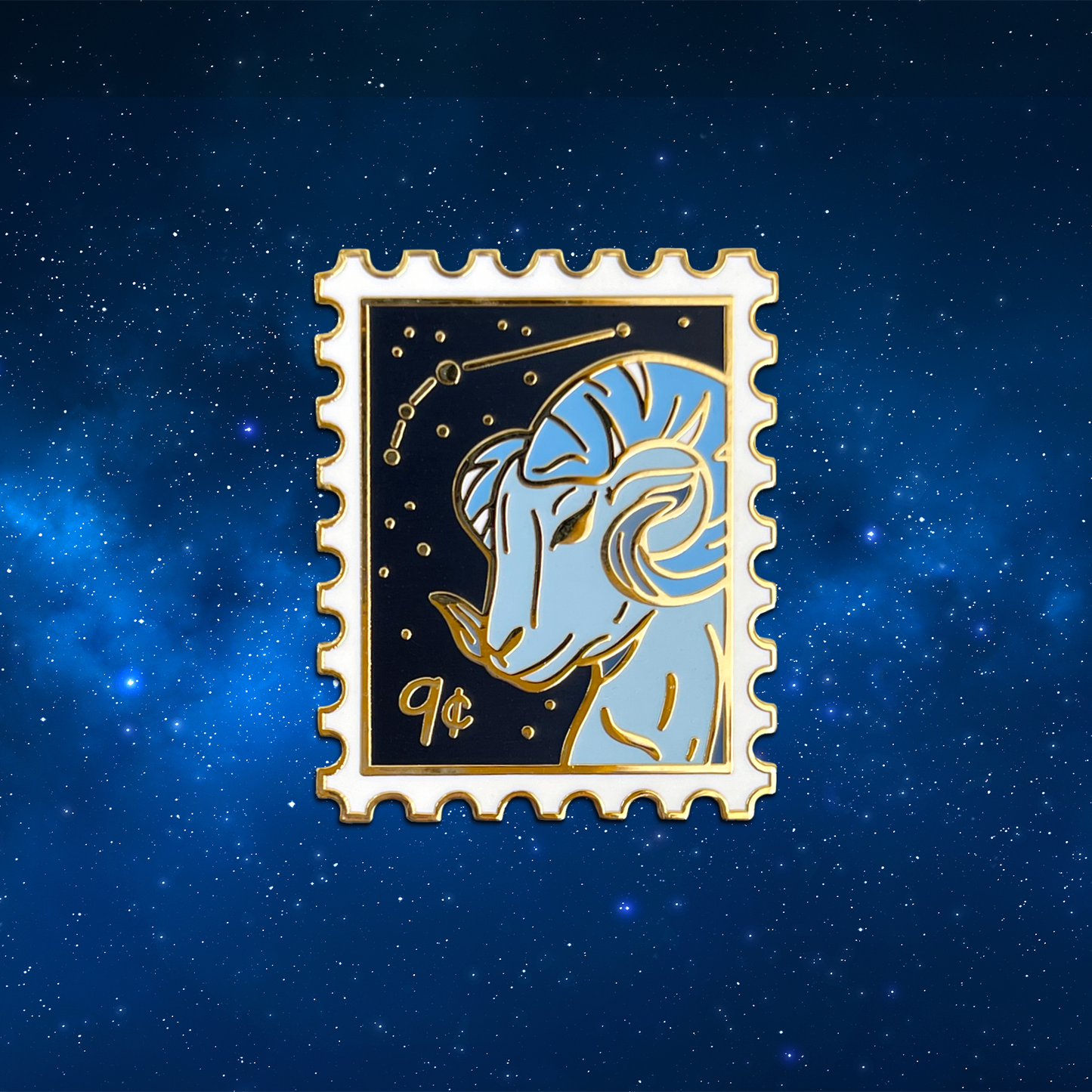 Zodiac Aries Enamel Pin