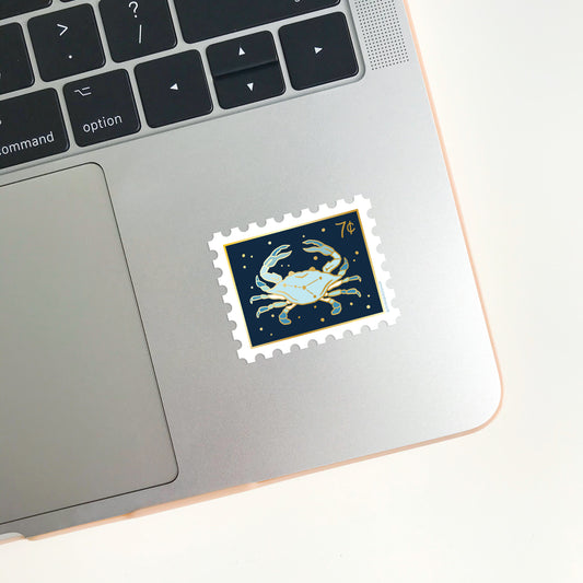 Zodiac Cancer Stamp Sticker