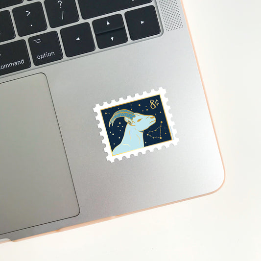 Zodiac Capricorn Stamp Sticker