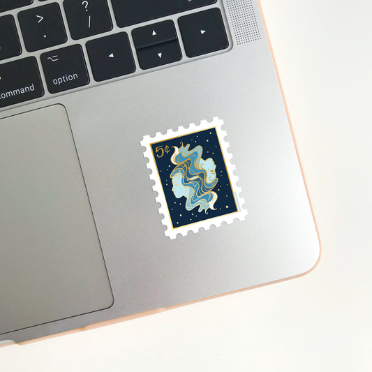 Zodiac Gemini Stamp Sticker
