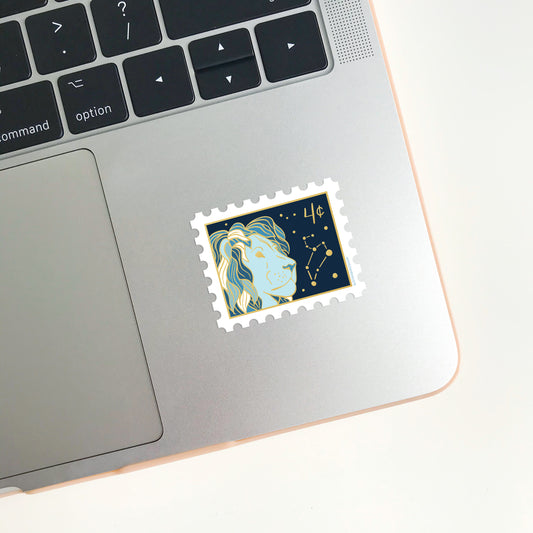 Zodiac Leo Stamp Sticker