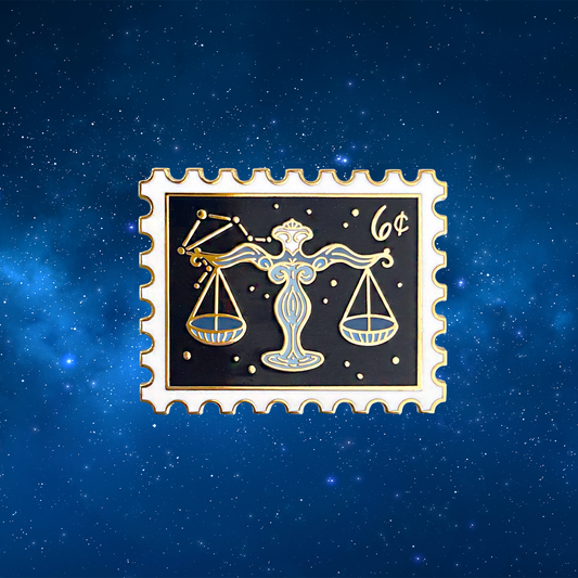 Zodiac Libra Enamel Pin