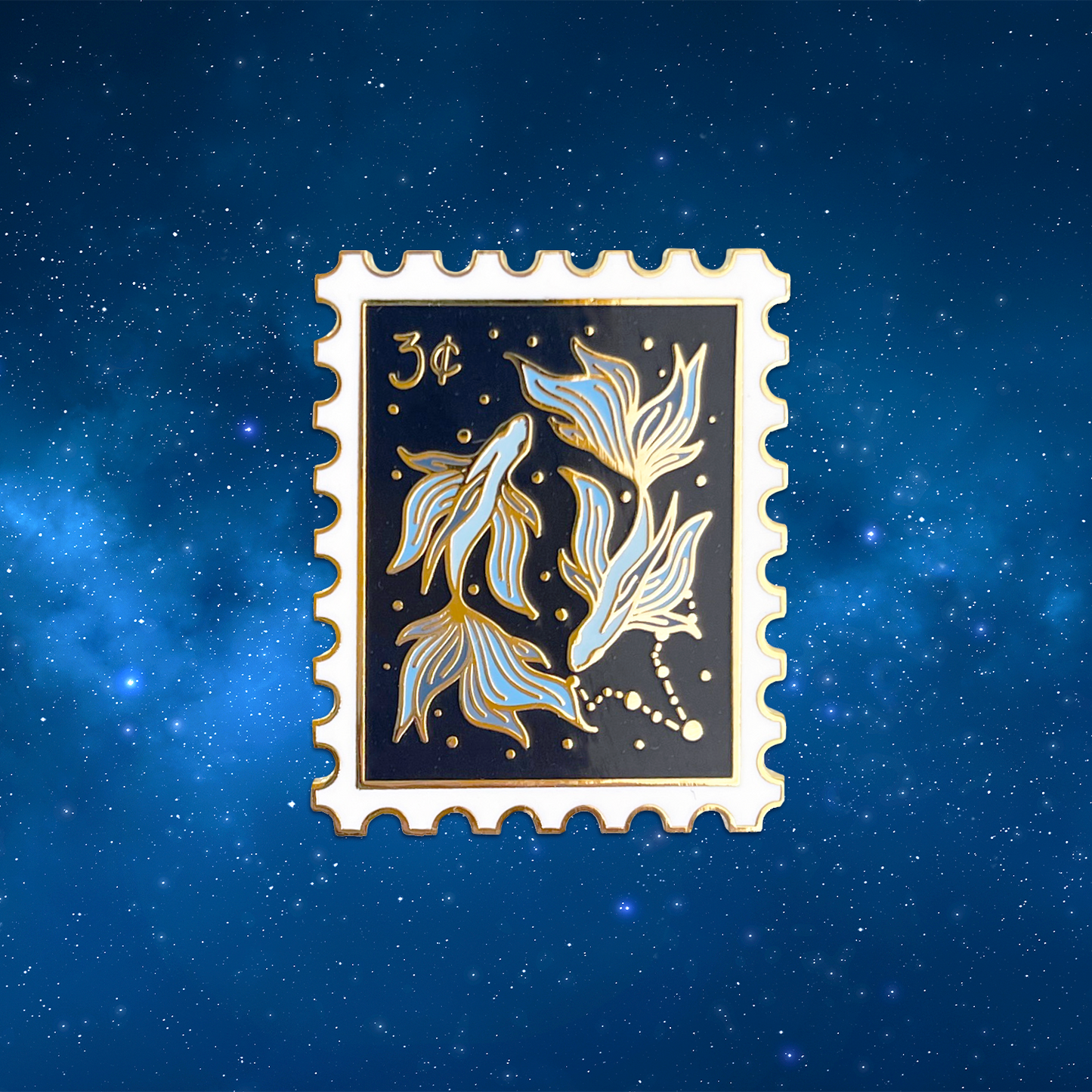 Zodiac Pisces Enamel Pin
