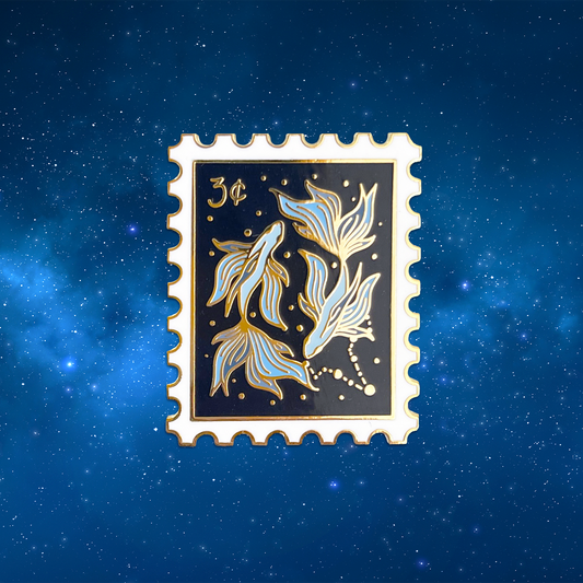 Zodiac Pisces Enamel Pin