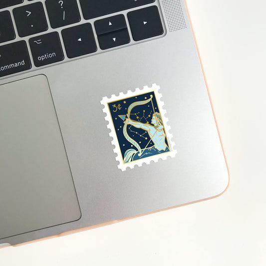 Zodiac Sagittarius Stamp Sticker