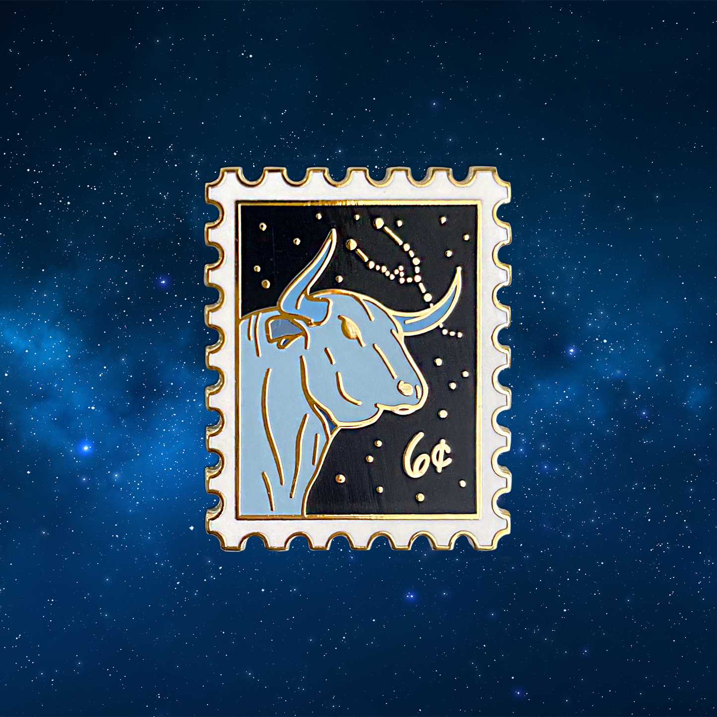Zodiac Taurus Enamel Pin
