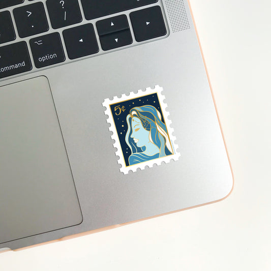 Zodiac Virgo Stamp Sticker