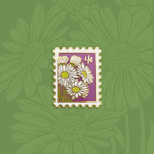 Daisy (April) Birth Month Enamel Pin