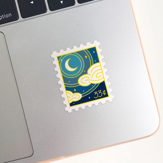Crescent Sky Stamp Sticker