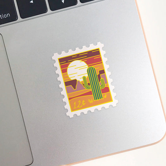 Desert Oasis Stamp Sticker