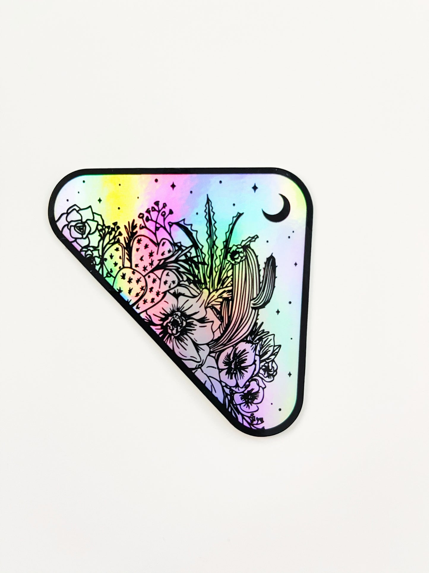 Holographic Desert Flowers Sticker