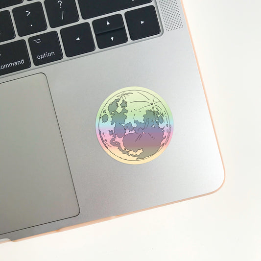 Holographic Moon Sticker