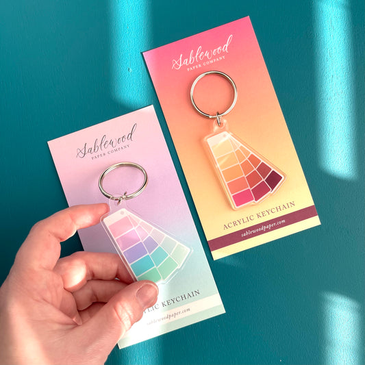 Shades of Sunset Acrylic Keychain