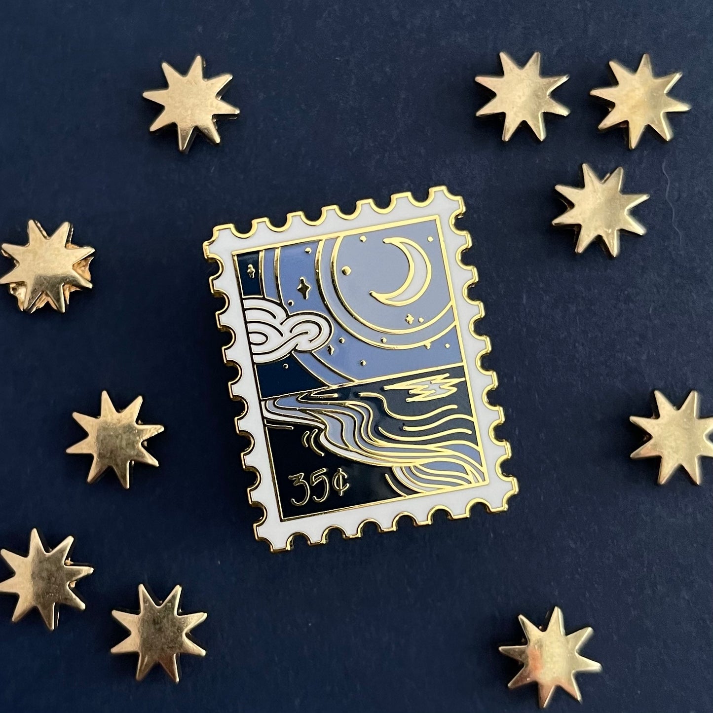 Serene Shore Enamel Pin