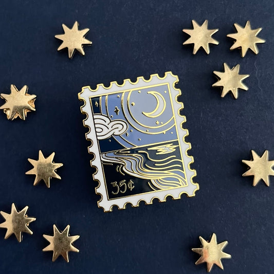 Serene Shore Enamel Pin