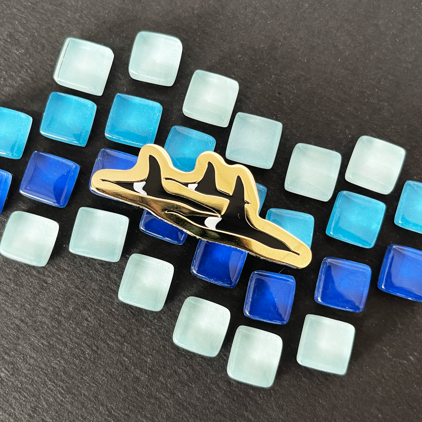 Orca Dorsal Fin Enamel Pin