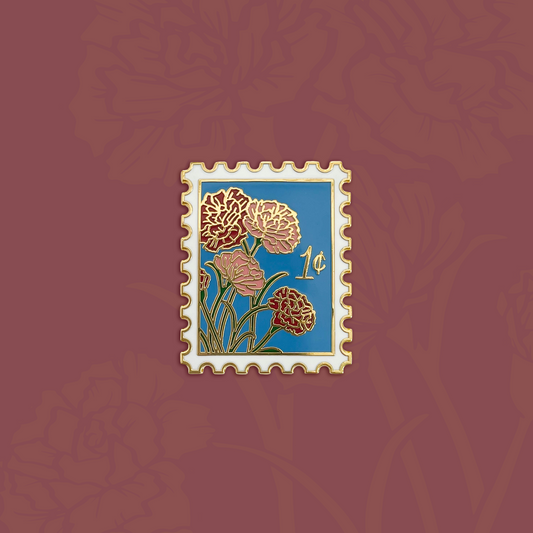 Carnation (January) Birth Month Enamel Pin