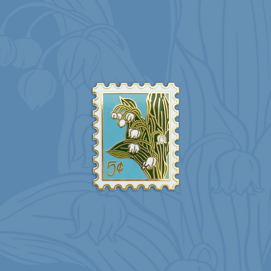 Lily of the Valley (May) Birth Month Enamel Pin