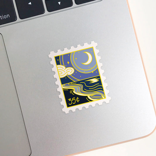 Serene Shore Stamp Sticker