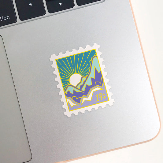 Sunny Slopes Stamp Sticker