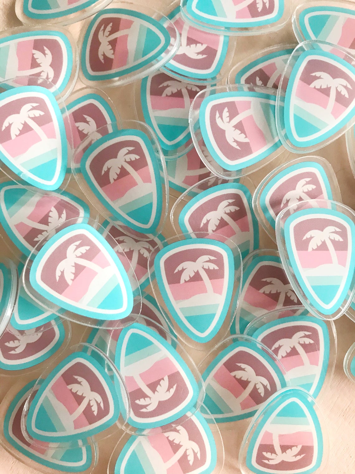 Piece of Paradise Acrylic Pin