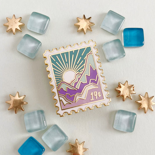 Sunny Slopes Enamel Pin