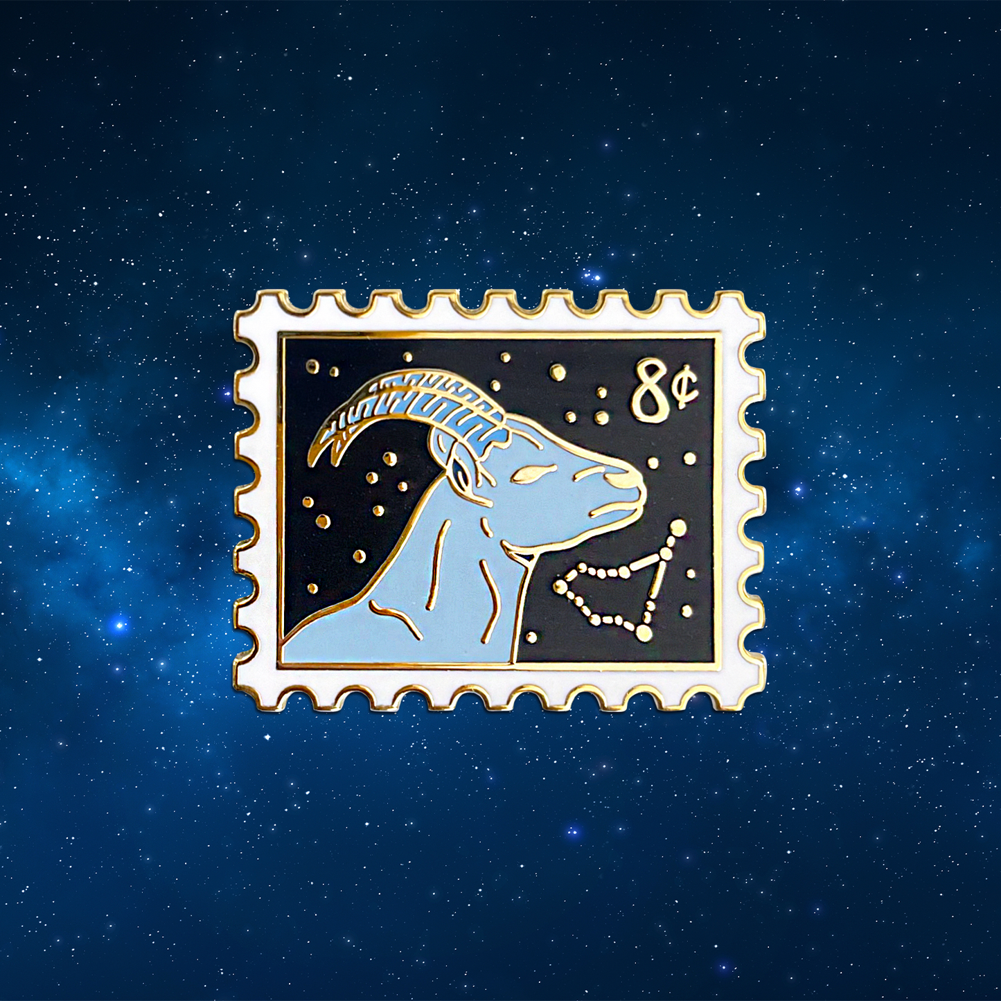 Zodiac Capricorn Enamel Pin