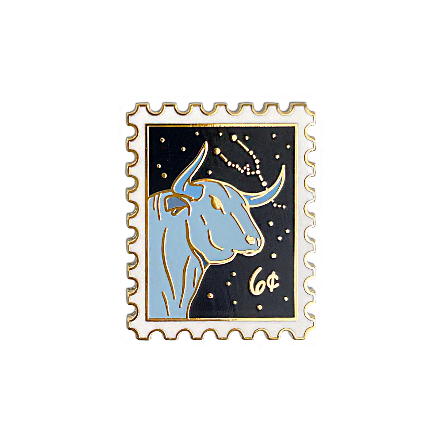 Zodiac Taurus Enamel Pin