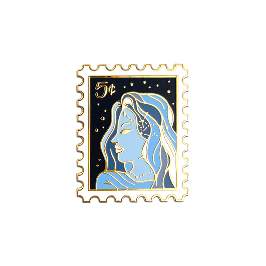 Virgo Zodiac Stamp Enamel Pin