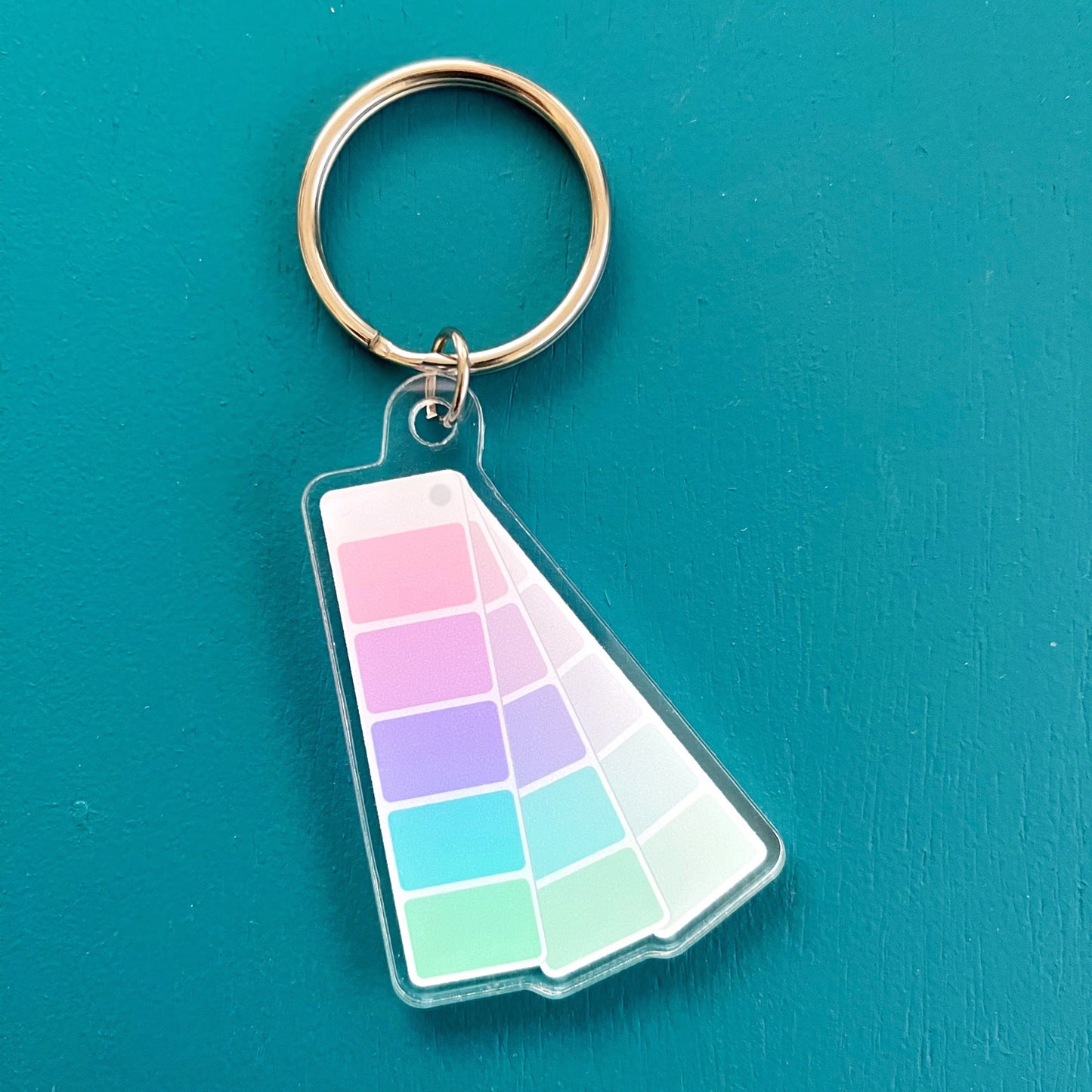 Shades of Pastel Acrylic Keychain