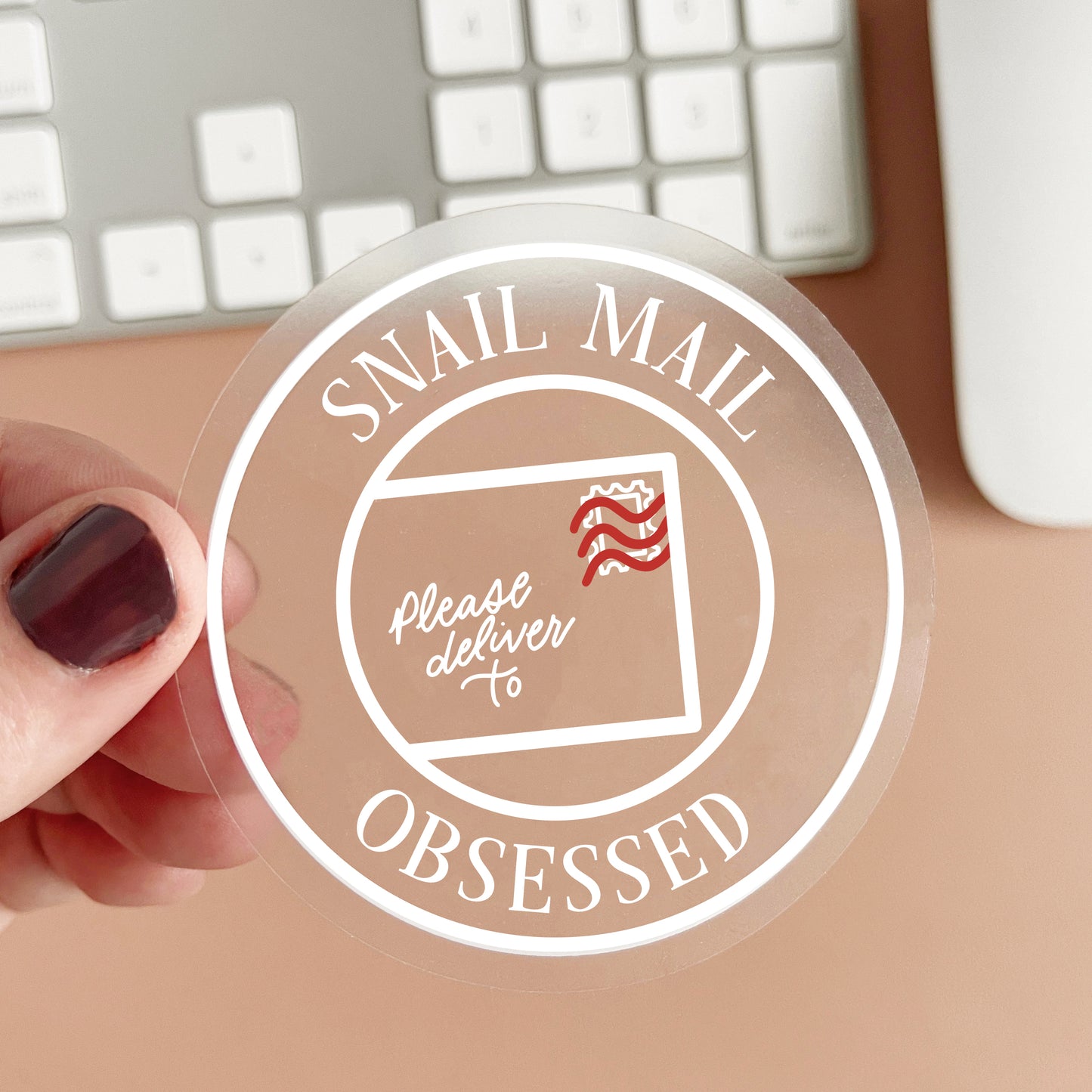 Snail Mail Obsessed Clear Sticker