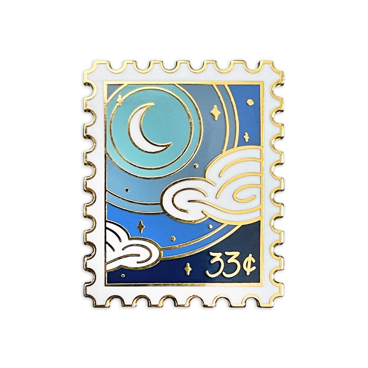 Crescent Hawk Pin Crescent Sky Enamel Pin – Sablewood Paper Company