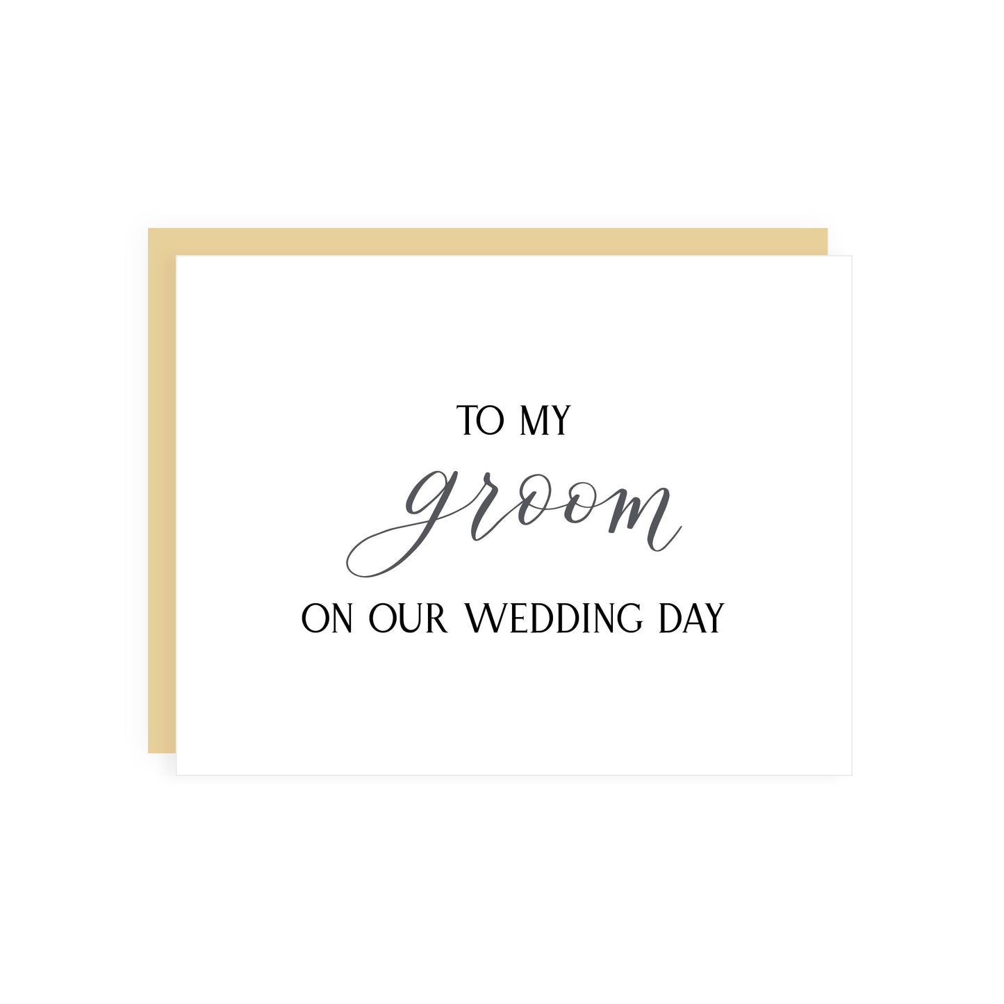 To My…On My Wedding Day Card