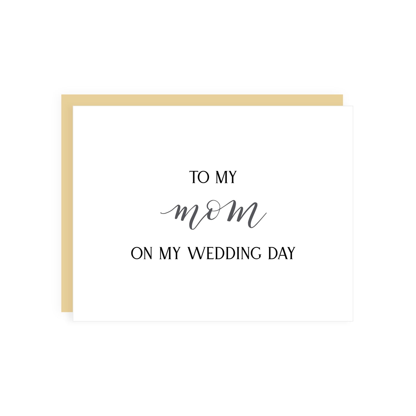 To My…On My Wedding Day Card