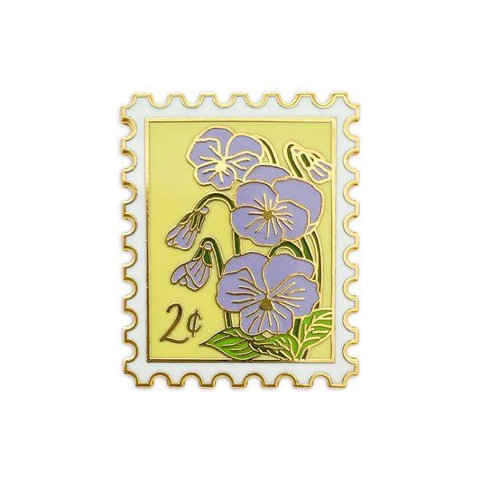 Violets (February) Birth Month Enamel Pin