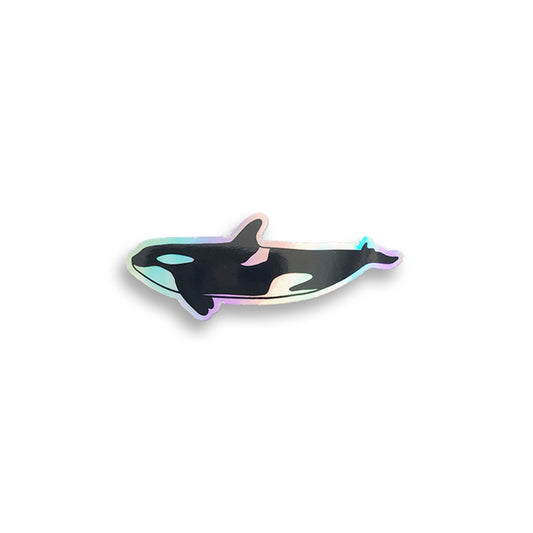 Holographic Orca Sticker