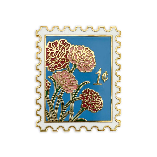 Carnation (January) Birth Month Enamel Pin