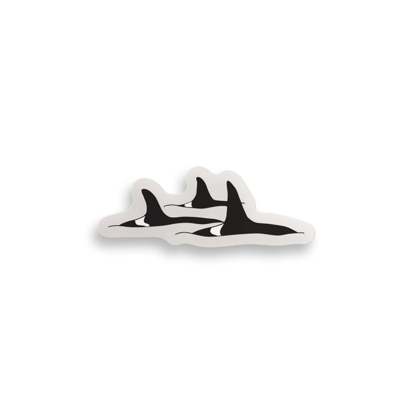 Orca Pod Clear Sticker