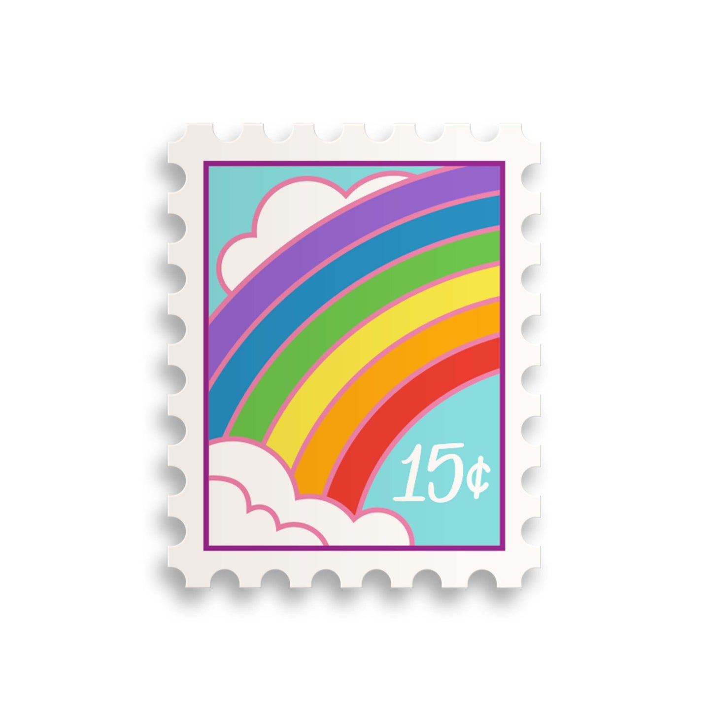 Rainbow Stamp Sticker