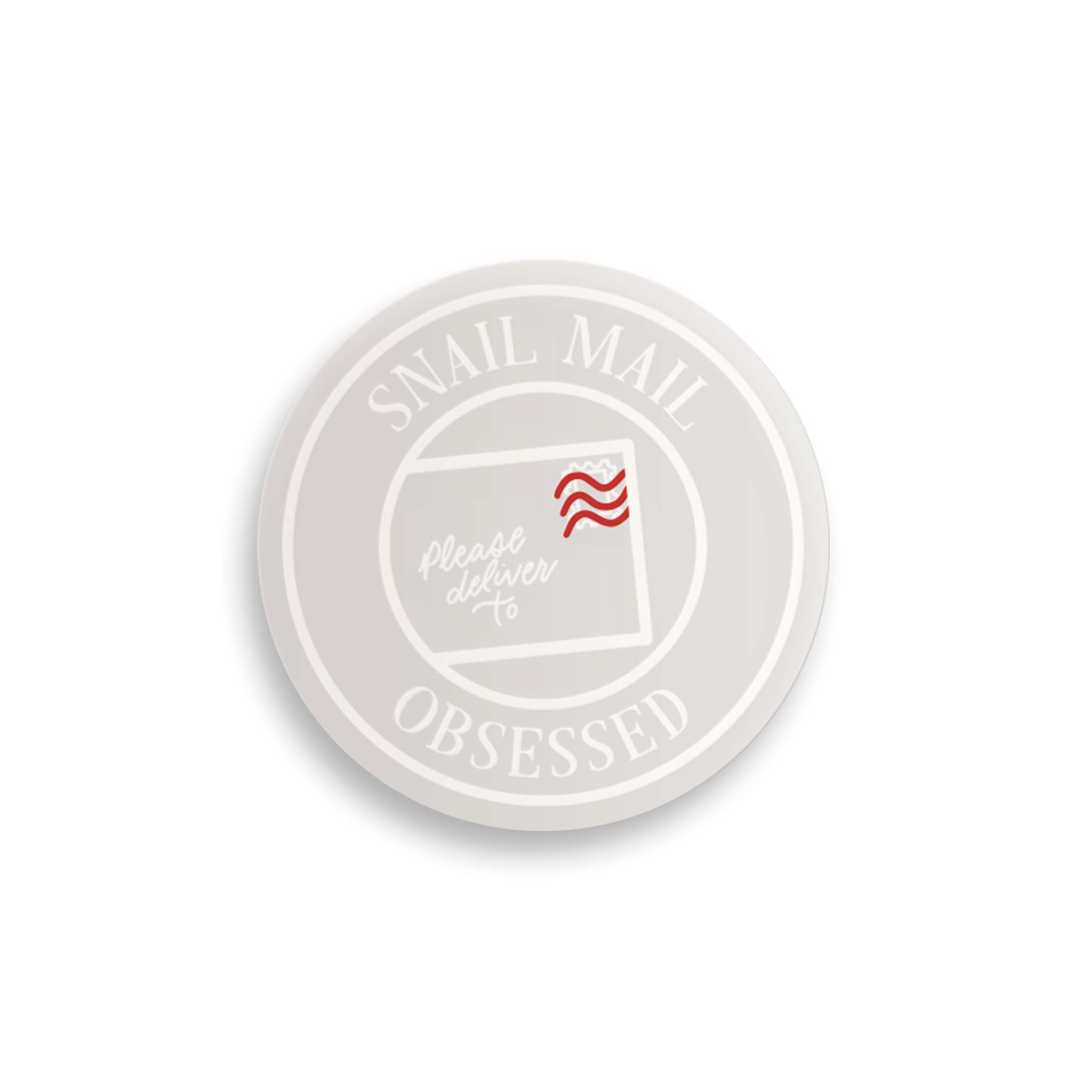 Snail Mail Obsessed Clear Sticker – Sablewood Paper Company