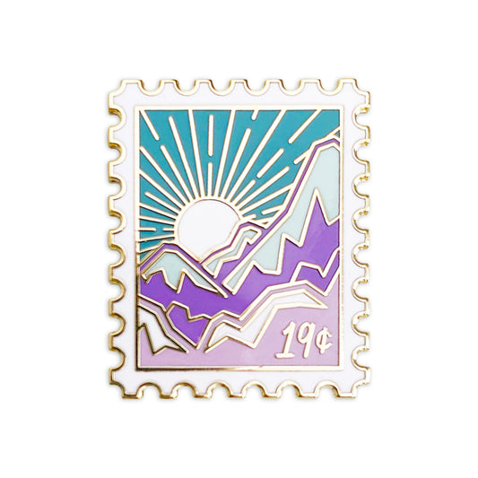 Sunny Slopes Enamel Pin