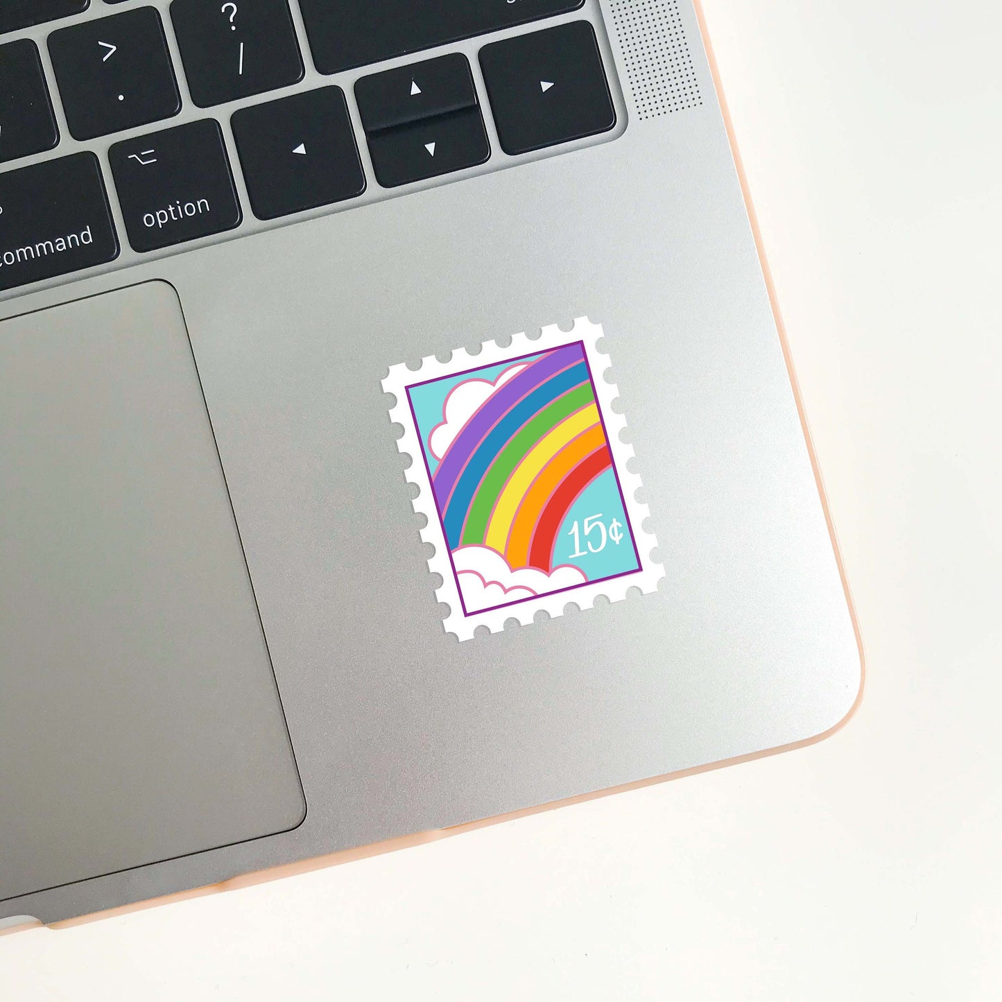 Rainbow Stamp Sticker // rainbow sticker / colorful sticker / stamp sticker / laptop sticker / notebook sticker / pride sticker / lgbtqia+