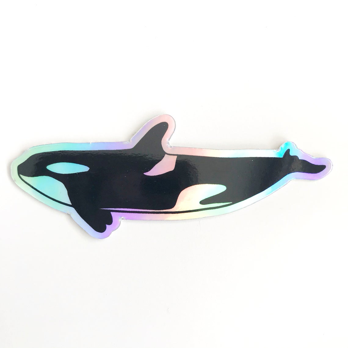 Holographic Orca Sticker