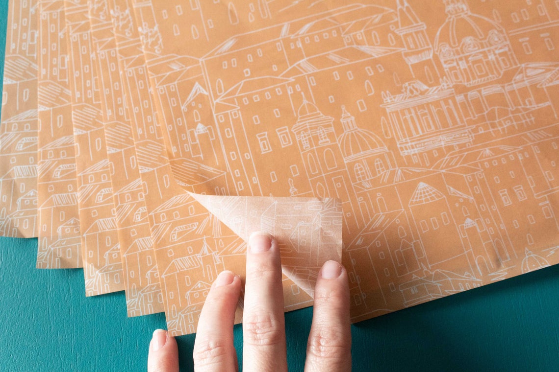 Terra Cotta City Tissue Paper – Pack of 6